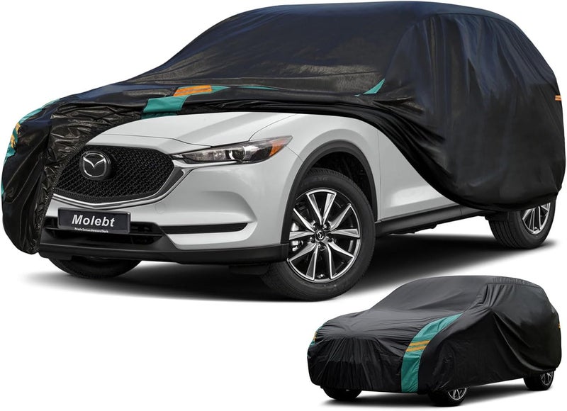 Molebt SUV Car Cover Custom Fit for Mazda CX5 CX-5 CX50 CX-50 (2012-2025), Waterproof All Weather for Automobiles, Outdoor Full Cover with Windproof Clip Straps. - Image 1
